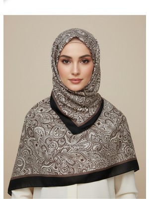 Polo Craft Zarif, Yaprak Desenli Soft Şal 70 X180