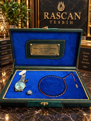 Rascan Usta Işçilikli Imame Gümüş Işleme Necef Kutulu Set