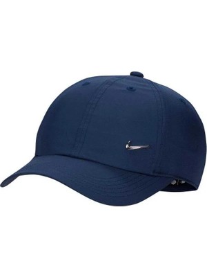 Nike Dri-Fıt Club Metal Swoosh Çocuk Şapkası (Mavi) FB5064-410