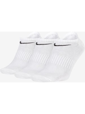 Nike SX7678-100 Everyday Lightweight No-Show Antrenman Çorapları (3 Çift)