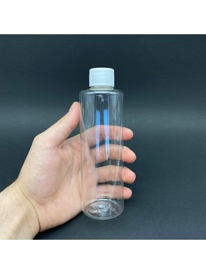Trendexa 6 Adet 250 cc 250 ml Plastik Şişe, Beyaz Kapaklı