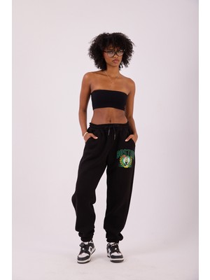 Superblue Kadın Siyah Boston Basic Jogger Pantolon