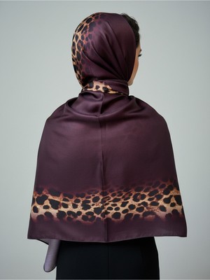 Bonjela Soft Zarif Leopar Desenli Moda Trend Şal 70 X180