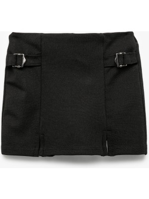 Koton Basic Şort Toka Detaylı Beli Lastikli