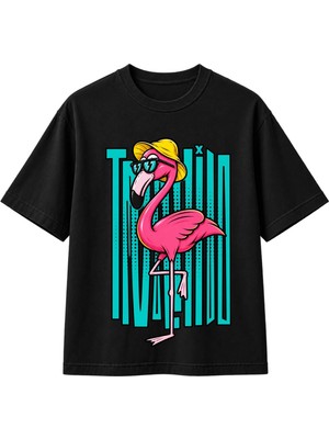 Miami Flamingo Oversize T-Shirt