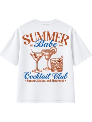 Summer Cocktails Oversize T-Shirt