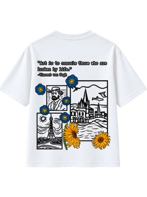 Sunflower Art Oversize T-Shirt