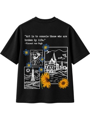 Sunflower Art Oversize T-Shirt