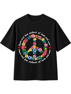 Peace Bloom Oversize T-Shirt