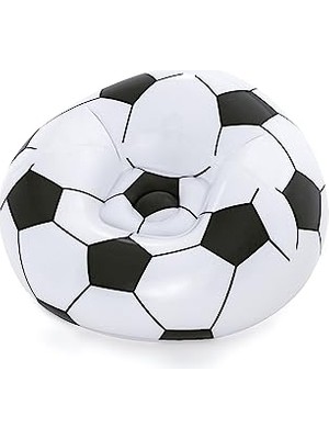 Trendexa Siyah Beyaz Futbol Topu Hava Koltuğu 114 x 112 x 66 cm