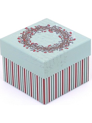 Decobox Yılbaşı Hediye Kutusu (10X10X8 Cm.)