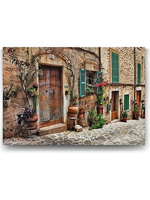 Trendexa Nostalji Sokak Tablosu 75X50 cm