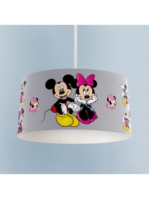 St. Morritz Bebek ve Çocuk Odası Mickey ve Minnie Mause Desenli Seksekli Avize