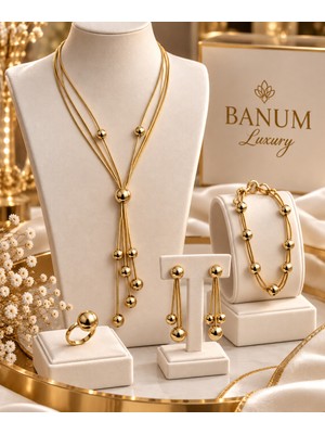 Banum Luxury Şık Sade Zarif 4lü Set