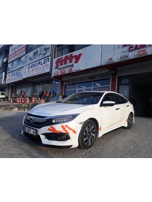St. Morritz Honda Civic Fc5 Yan Marşpiyel Takımı Fiber Boyasız