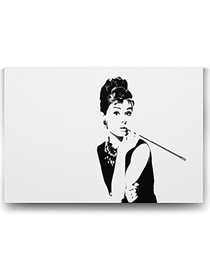 Trendexa Audrey Hepburn Makyaj Temalı Duvar Tablosu 60X40 cm