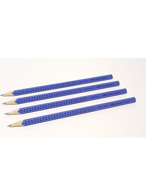 Faber-Castell Grip 2001 Kurşun Kalem B Mavi 4 Adet