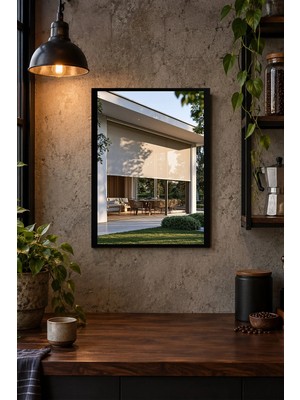 Onyx Lab Onyxlab Modern Ev ve Bahçe Desenli Dekoratif Mdf Tablo, Çerçeve Görünümlü Ahşap Poster