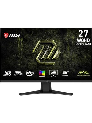 Trendexa 27" Mag 274QF E20; Gaming Monitr, Wqhd, 16:9, Flat, Rapid Ips, 200Hz, 0.5ms(gtg, Min.), Adaptive-Sync