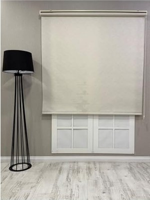 Trendexa Lüks Güneşlik Düz Stor Perde, Krem, 60 x 200