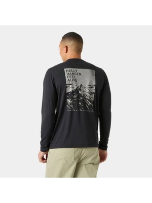 Helly Hansen Skog Graphic Long Sleeve Tee Erkek Sweat HHA.63407.HHA.990