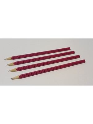 Faber-Castell Grip 2001 Kurşun Kalem B Vişne 4 Adet