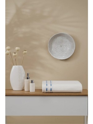 Özdilek Sculpted Krem Banyo Havlusu 90*150