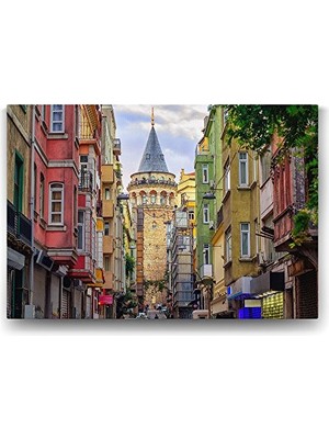 Trendexa Galata Kulesi Kanvas Tablo - 125X80 cm