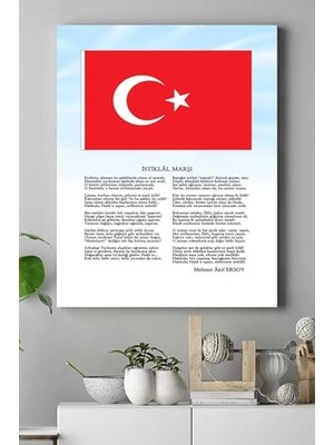 Trendexa PSTER16320 Istiklal Marşı Kanvas Tablo 2 21 x 30
