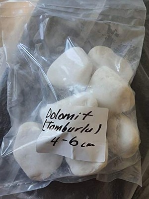 Trendexa Beyaz Dolomit Doğal Dekoratif Taş 1 Kg, 4-6 cm