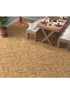 Trendexa 65X130 cm Herringbone Wooden Desenli Zemin Kaplama Folyosu