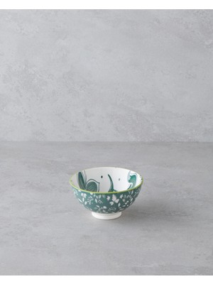 St. Morritz Plantopia Porselen Çerezlik 11 cm Yeşil