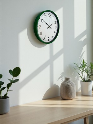 Çetiner Group 36 cm Standart Yeşil Duvar Saati
