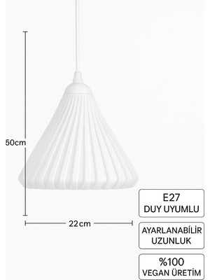 St. Morritz Seagull Beyaz Avize Yatak Odası, Mutfak, Oturma Odası Tasarım Tekli Sarkıt Avize (Plastik)