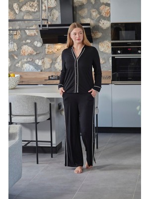 Cossy By Aqua Kadın Siyah Pijama Takımı 27110