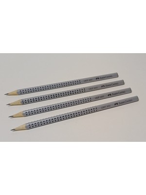 Faber-Castell Grip 2001 Kurşun Kalem Hb Gümüş 4 Adet