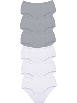 Pileli Store 6 Adet Tutku Kadın Yüksek Bel Bato Kalın Lastik Külot S10