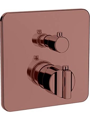 Trendexa Bataryası Sıva Üstü V-Box Bakır A4267426 Suit U Ankastre Termostatik Banyo