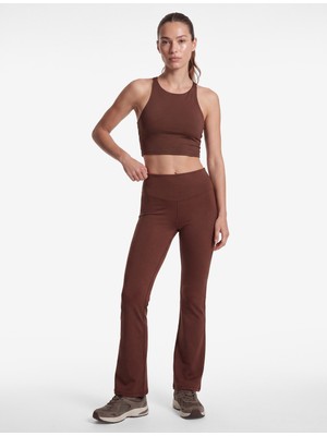 Koton Yüksek Bel Dikiş Detaylı Slim Fit Ispanyol Paça Spor Tayt