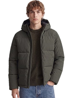 Jack & Jones Jack Jones Jjgalaxy Puffer Jacket Erkek Outdoor Montu 12303930-ROSIN Sarı