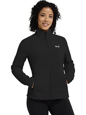 Jack Wolfskin Taunus 100 Fz W Kadın Outdoor Polar Ceket A65796-6000 Siyah