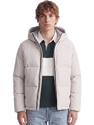 Jack & Jones Jack Jones Jjgalaxy Puffer Jacket Erkek Outdoor Montu 12303930-MOONBEAM Beyaz