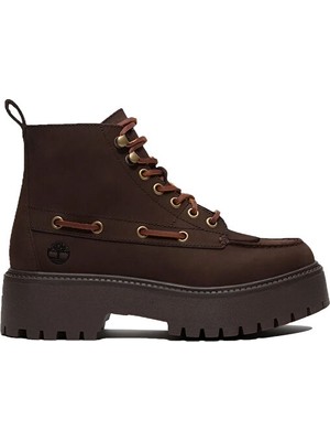 Timberland Stone Street Mıd Lace Up Boot Kadın Günlük Bot TB0A27YZW071 Kahverengi