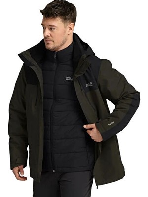 Jack Wolfskin Jasper Pro 3ın1 Jkt M Erkek Outdoor Montu (3'ü 1 Arada) A66293-E0205 Yeşil