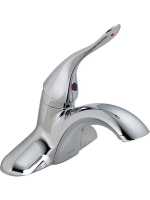 Trendexa Ticari 511LF-HDF Klasik Tek Kollu Centerset Banyo Bataryası, Az Açılır Pencere, Krom, 5 x 6.5 x 5 Inç