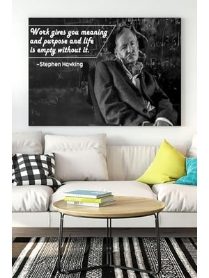 Trendexa (PSTER17380) Stephen Hawking Motivasyon Kanvas Tablo 30 x 40