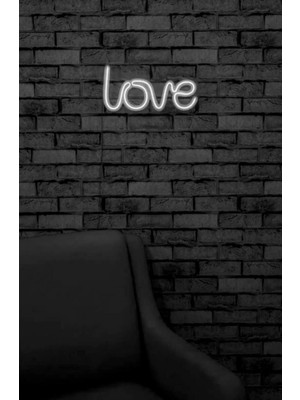 St. Morritz - Love - Neon Yazı LED Işık Dekoratif Duvar Aydınlatması Sihirli LED Mesajlar