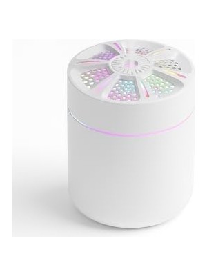 Trendexa LED Işıklı Mini Aroma Difüzör, Beyaz USB Hava Nemlendirici, Sessiz ve Taşınabilir, Otomatik Kapanmalı