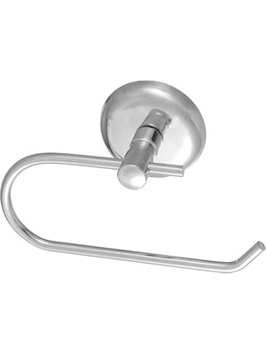Trendexa Yapışkanlı Tuvalet Kağıtlık Aparat Kapalı Wc Kağıt Standı Bez Havluluk Paslanmaz Metal Sağlam Krom