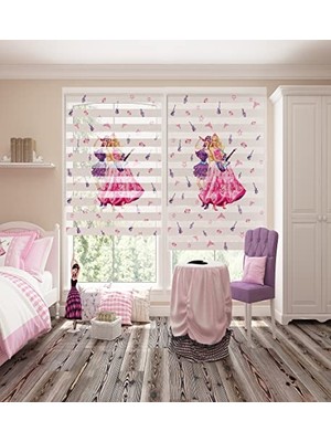 Trendexa Prenses Baskılı Pliseli Lüks Zebra Stor, 180X200